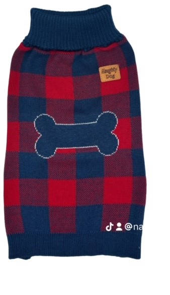 SUETER TEJIDO CUADROS Y HUESO 